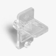 Clear Fluted Shelf Support, 1/4" Peg