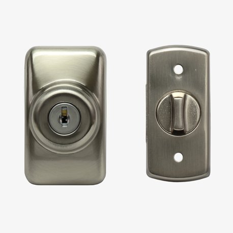 Screen Door Latch Ideal Security Storm Door Deadbolt Lock - Satin
