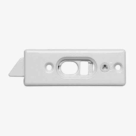 White Metal Neutral Tilt Latch, 2-5/16"