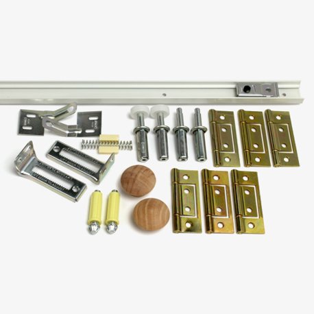 5' Bifold Door Track and Hardware Kit, 4 Panel