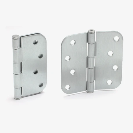 4" Plain Bearing Hinge Pair, Satin Chrome Image
