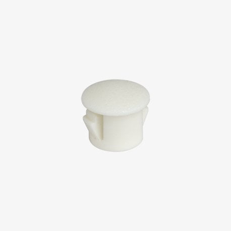 White Snap-in Plug, 5/16"