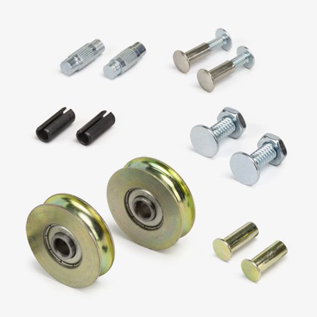 1-1/4" dia Roller And Axle Kit