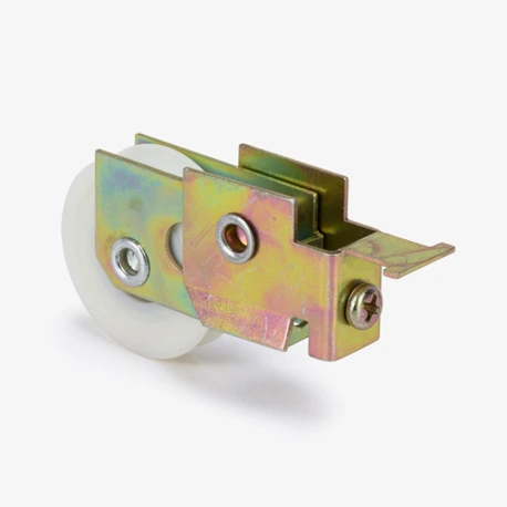 Mirror Door Roller Assembly, T Slot Tab, 1-1/2" Nylon Image
