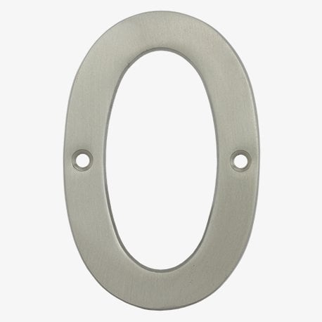 Solid Brass House Numbers, Satin Nickel Finish