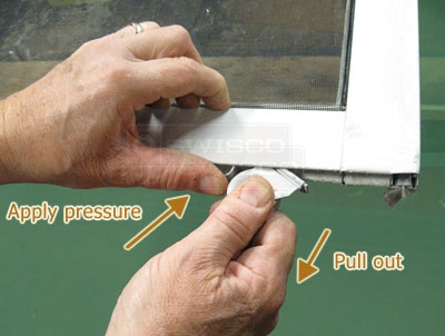 Andersen Upper Screen Door Roller, How To Remove Sliding Door Wheels