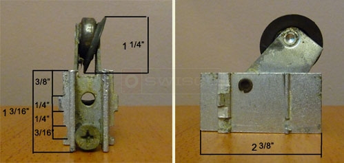 Customer image of their patio door roller.