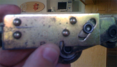 Customer image of their patio glass door roller.