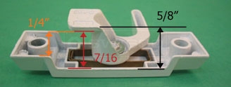 Underside view of the 90-063W with measurements.