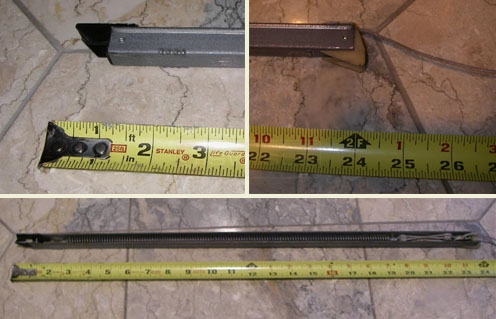 Customer image of their channel window sash support balance.