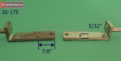 Profile view of the 26-175 pivot bar pair.