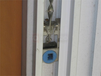 Customer image of their Survivor double hung window pivot lock shoe.