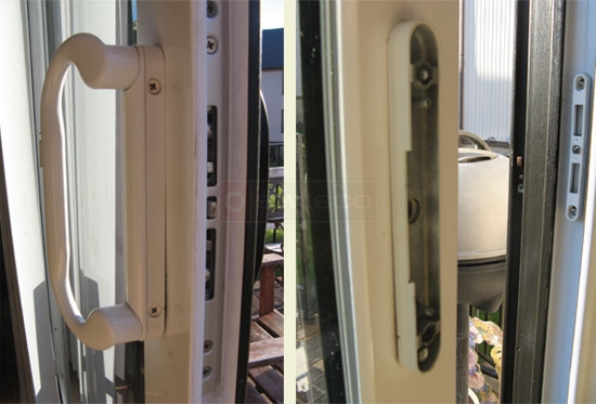 Customer image of their door lever handle set.