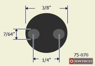 Drawing of the 75-070 tool tip.