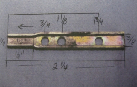 Customer photo of the pivot lock bar.