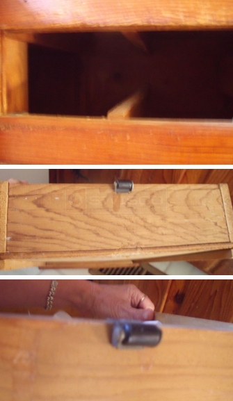 User submitted photo of their drawer hardware.