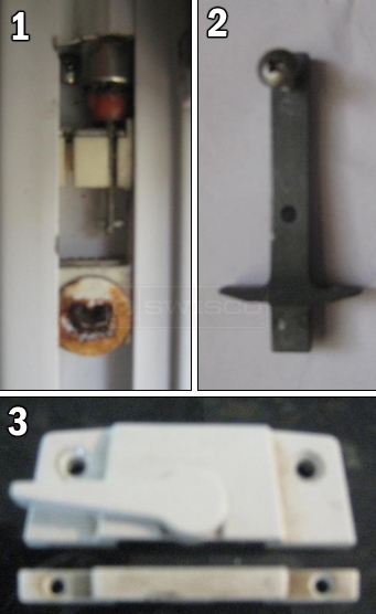 User photo of their pivot shoe, pivot bar, and window lock.