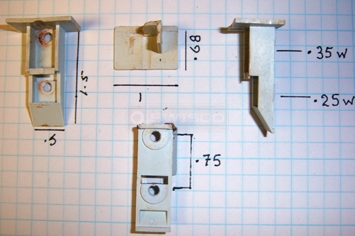 user submitted photo of top sash guide with measurements