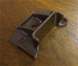 User submitted photo of their broken Kenlin Rite-Trak I drawer guide.
