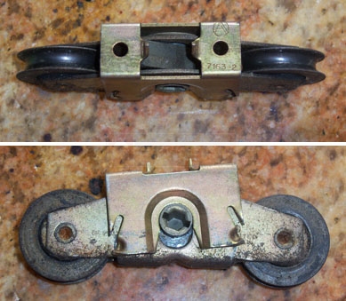 User submitted photo of their Andersen 7163-2 patio door roller.