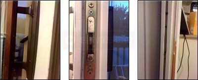 User submitted photo of their sliding door between their kitchen and deck.
