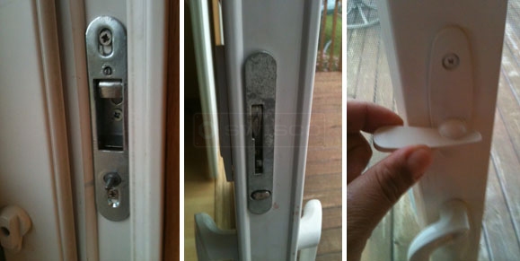 User uploaded photo of their patio sliding door latch.