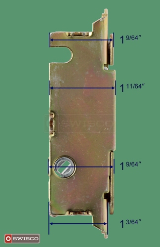 Alternate image of the Swisco 82-218 showing width measurements.