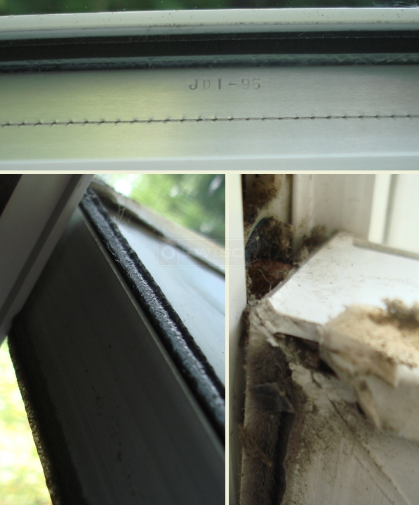 User submitted photo of window seal area.