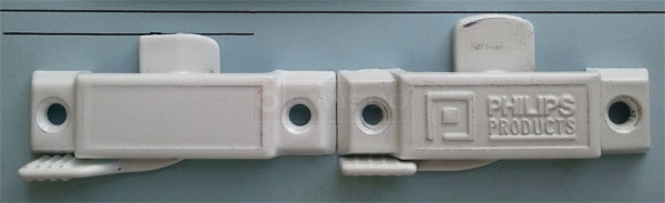 User submitted photo of their Phillips window lock compared to the 90-005 replacement lock.