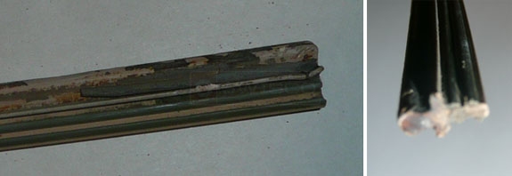 User submitted photos of their sliding screen door track