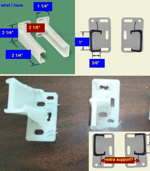 User submitted photo of G6600 drawer bracket.