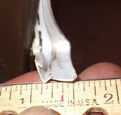 User submitted photo of their Norco casement window weatherstripping.