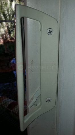 User submitted photo of patio door handle.