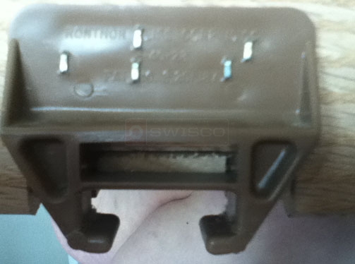 A customer submitted photo of a rear drawer guide.