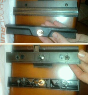 User submitted photo of patio door handle set.