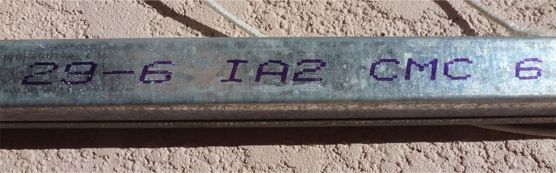 A customer submitted photo of a window balance stamp.