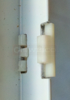 User submitted photo of broken window hinge.