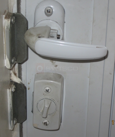 A customer submitted photo of a door handle.