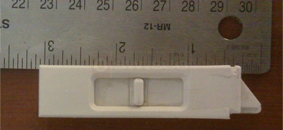 A customer submitted photo of a window latch.