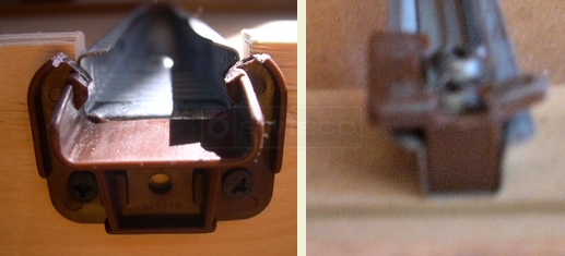 A customer submitted photo of a drawer guides.