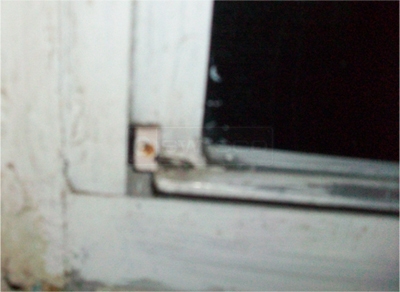 A customer submitted photo of a window guide.