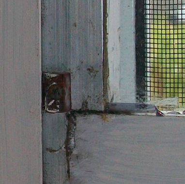 A customer submitted photo of a window guide.