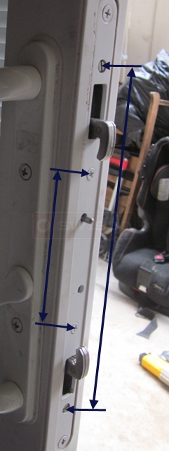 A SWISCO example of screw hole measurements needed.