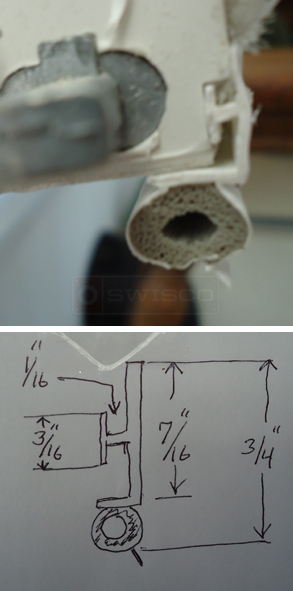 A customer submitted photo of weatherseal.
