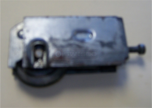 A customer submitted photo of a door roller assembly.