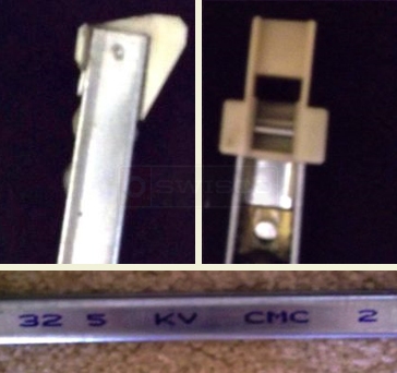 User submitted picture of channel balance attachments and stamp 32 5 KV cmc 2 for Milgard windows.