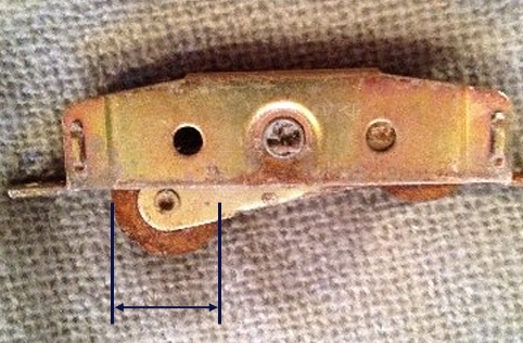 A SWISCO example of a tandem roller wheel diameter.