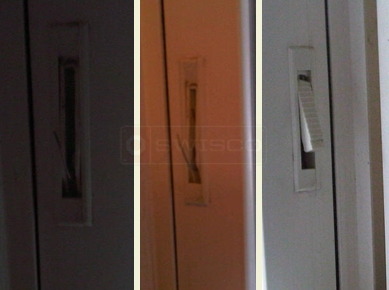 User submitted picture of vent lock on Bryn Mawr windows.