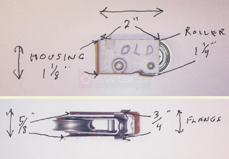 Picture of users roller for Kinco Dorwal door.