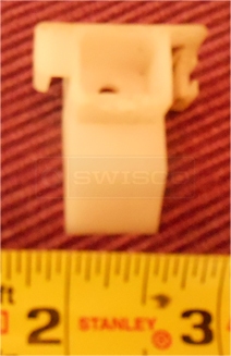 A customer submitted photo of a top sash guide.
